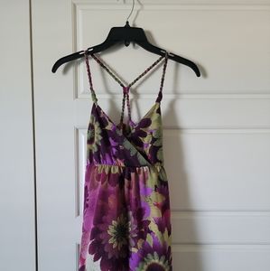 Mudd Floral Adjustable Spaghetti Strap Top